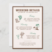 Invitation Même Cowboy Forever Bachelorette Week-end (Dos)