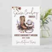 Invitation Même Cowboy Pour Toujours ! Bachelorette Weekend P (Debout devant)