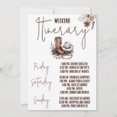 Invitation Même Cowboy Pour Toujours ! Bachelorette Weekend P (Dos)