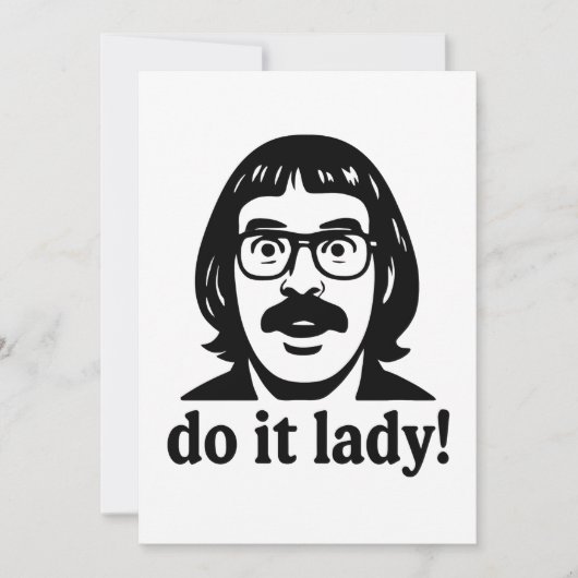Invitation Meme Dame Fais-le – Création de Citation Rétro Drô (Devant)
