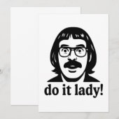 Invitation Meme Dame Fais-le – Création de Citation Rétro Drô (Devant / Derrière)