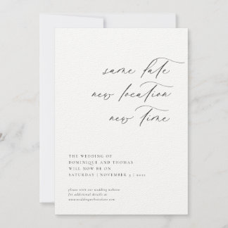 Invitation Même date Nouveau lieu Nouvelle heure Changement d