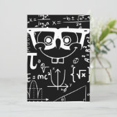 Invitation mème drôle de blagues de maths visage heureux (Debout devant)