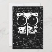 Invitation mème drôle de blagues de maths visage heureux (Dos)