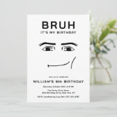 Invitation Mème drôle de jeu vidéo pour les 9 ans d'un garçon (Debout devant)