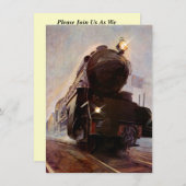 Invitation Même l'anniversaire de retraite d'invitation de (Devant / Derrière)