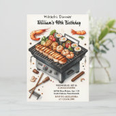 Invitation Même le Chef Bbq Japonais Sushi Hibachi 50e annive (Debout devant)