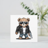 Invitation Mèmes Teddy mignons (Debout devant)