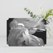 Invitation Mémoire d'amour 2 Service commémoratif White Rose (Debout devant)