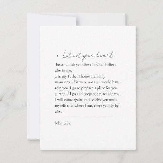 Invitation Mémorial bleu et or Photo funéraire Keepsaké Invi (Dos)