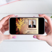 Invitation Mémorial commémoratif de l'anniversaire de la mort