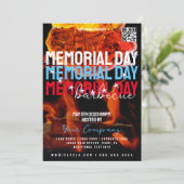 Invitation Memorial Day Barbecue Event Company Party Flyer (Debout devant)