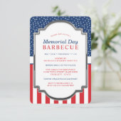 Invitation Memorial Day Barbecue Party (Debout devant)