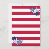 Invitation Memorial Day Bold Stars and Stripes Patriotic BBQ (Dos)