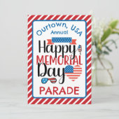 Invitation Memorial Day Notre Town Parade Cérémonie Invitatio (Debout devant)