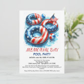 Invitation Memorial Day Pool Party | Summer Bash (Debout devant)