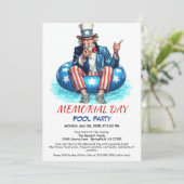 Invitation Memorial Day Pool Party | Summer Bash (Debout devant)