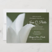 Invitation Mémorial de la Tulipe du Printemps blanc (Devant)