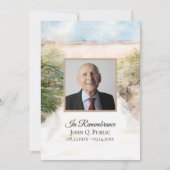 Invitation Mémorial de l'Anniversaire de la Mort de Plage Nat (Devant)