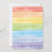Invitation Mémorial de Rainbow Stripes (Dos)
