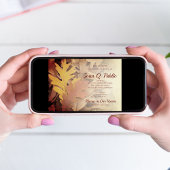 Invitation Mémorial des feuilles d'automne peintes Célébratio