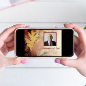 Invitation Mémorial des feuilles d'automne peintes Célébratio