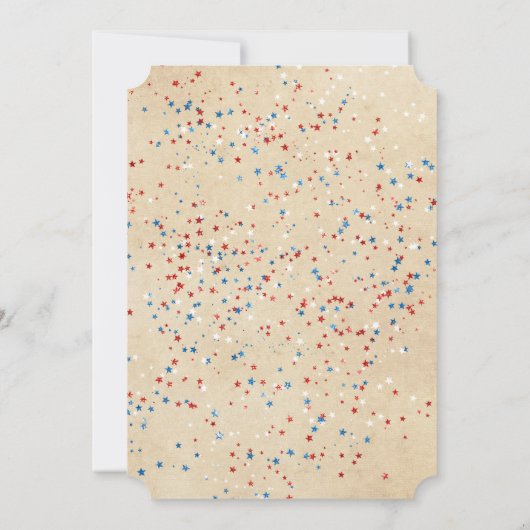 Invitation Mémorial Etoiles à cordes BBQ (Dos)