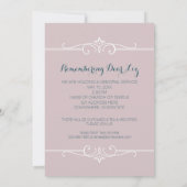 Invitation Mémorial Fleurs de cerisiers en fleurs Sakura (Dos)