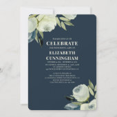 Invitation Mémorial floral d'aquarelle moderne (Devant)