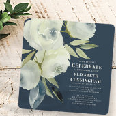 Invitation Mémorial floral d'aquarelle moderne