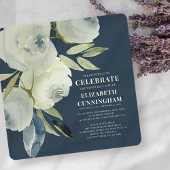 Invitation Mémorial floral d'aquarelle moderne