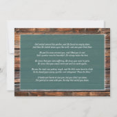 Invitation Mémorial funéraire | Célébration Du Merci De Vie (Dos)