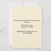 Invitation Mémorial funéraire de Sunrise Beach Ocean (Dos)