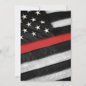 Invitation Mémorial Funéraire des Pompiers (Dos)