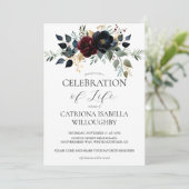 Invitation Mémorial funéraire floral de la marine de Bourgogn (Debout devant)