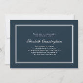 Invitation Memorial Funeral Classic et simple Elegant (Devant)