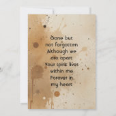 Invitation Memorial Keepsake Wolf Wolves Animal (Dos)