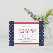 Invitation Memorial Labor Day Barbecue Party Événement Invita (Debout devant)