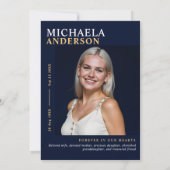 Invitation Mémorial moderne / Funérailles / Célébration de la (Dos)