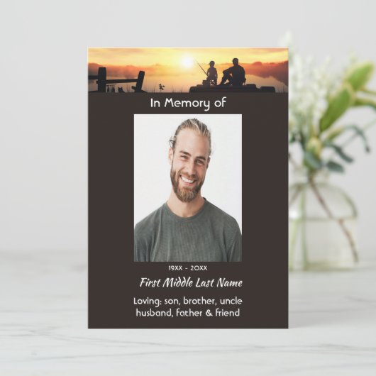 Invitation Mémorial Père Son Pêcheur (Debout devant)