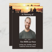 Invitation Mémorial Père Son Pêcheur (Devant / Derrière)