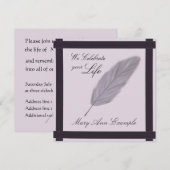 Invitation Mémorial personnalisable / Réveil / Funérailles vi (Devant / Derrière)