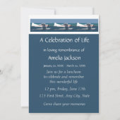 Invitation Memorial Photo Bush Avion pilote de conservation (Dos)