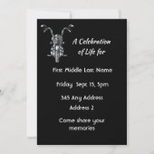 Invitation Memorial Photo Motorcycle Biker (Devant)