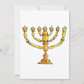 Invitation Menorah d'église (Devant)