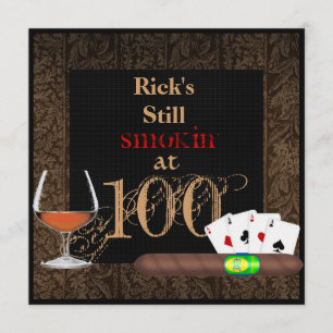 Invitation MENS 100e anniversaire Cigars,INVITATIONS DE LA CA