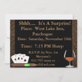 Invitation MENS 40e anniversaire Cigars,INVITATIONS DE LA BRA (Dos)