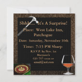 Invitation MENS 50e anniversaire Cigars,INVITATIONS DE LA BRA (Dos)