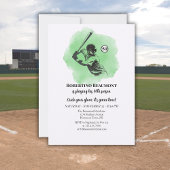 Invitation Men's Baseball Hitting 50th Birthday