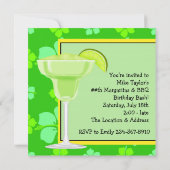 Invitation Mens BBQ Margarita Beach Anniversaire (Dos)